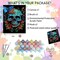 Skull Paint by Numbers Kit for Adults-Butterfly Adult Paint by Number Kits on Canvas,Skeleton Painting by Number Adult for Gift Home Wall Decor(16x20inch)